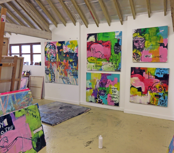 Caroline Hulse's studio